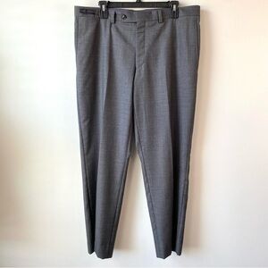 Ted‎ Baker Jefferson Wool Dress Pants Gray Plaid 38 R